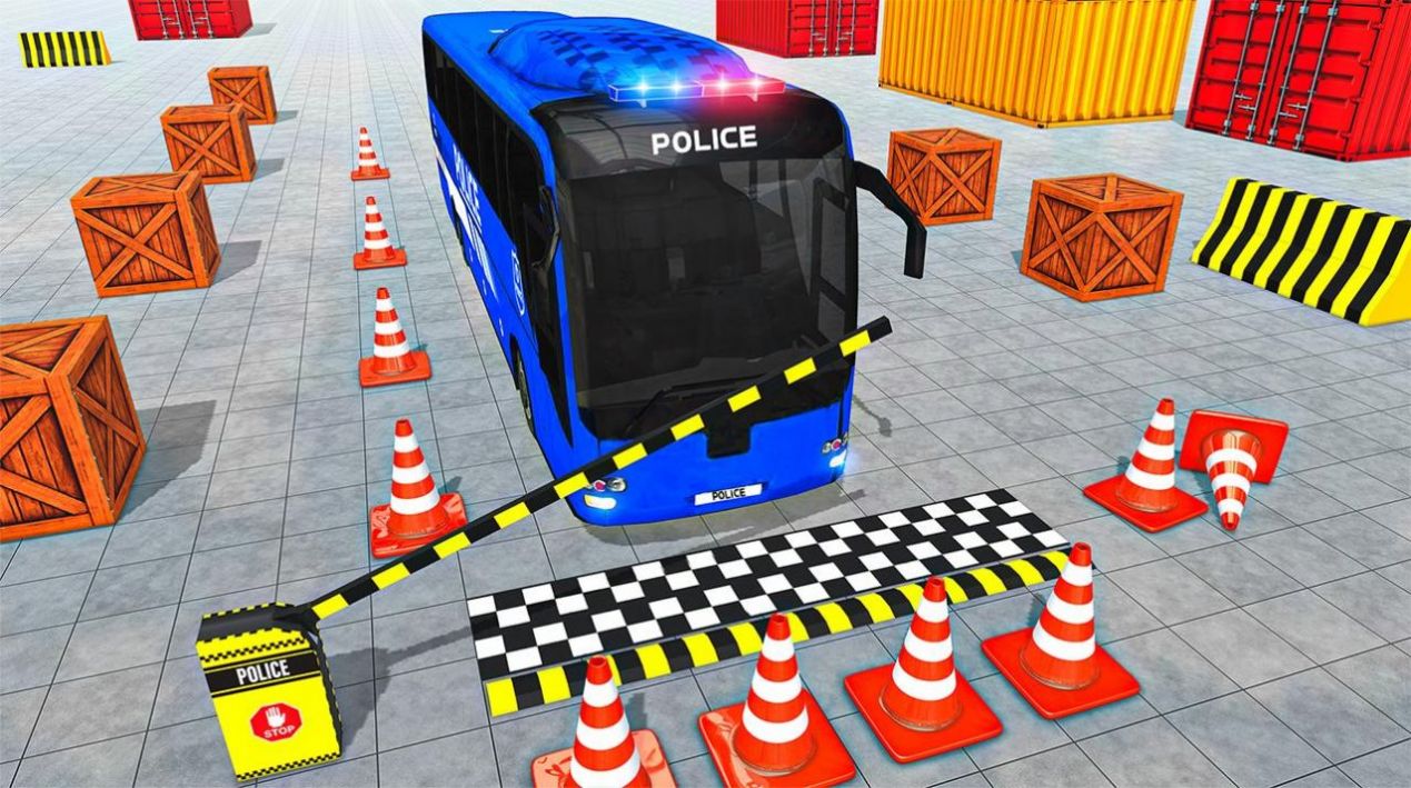Police Bus Parking Game